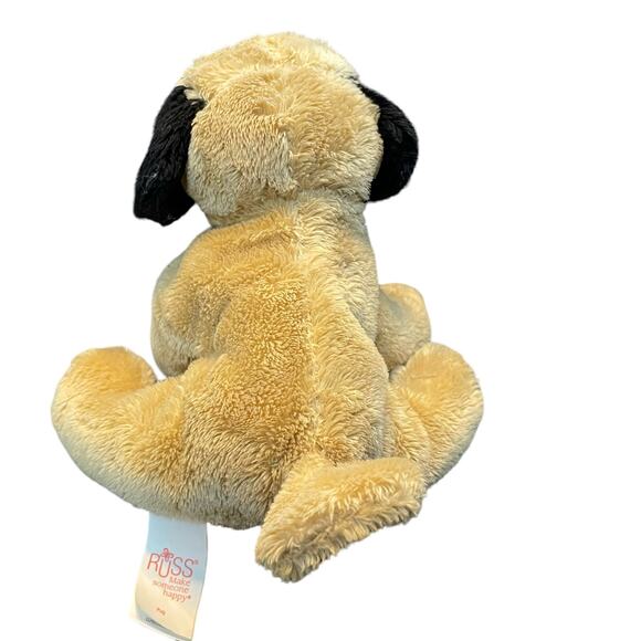 Yomiko Classics Plush Dog Russ Pug Pup Stuffed Animal Lot x2 Gift Realistic 17" - Picture 9 of 13
